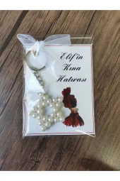 MİNİK ADIMLAR 20 Adet Cam İnci Yıldız Anahtarlık - 1