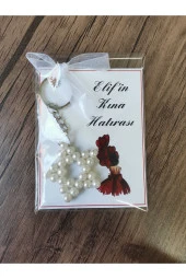 MİNİK ADIMLAR 50 Adet Cam İnci Yıldız Anahtarlık - 1