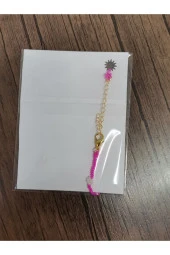 MİNİK ADIMLAR 50 Adet Kum Boncuk Papatya Bileklik - 3