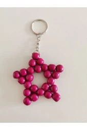 MİNİK ADIMLAR Ahşap Yıldız Anahtarlık - 1