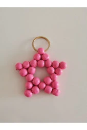 MİNİK ADIMLAR Ahşap Yıldız Anahtarlık thumbnail 1