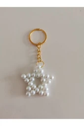 MİNİK ADIMLAR Cam İnci Yıldız Anahtarlık - 4