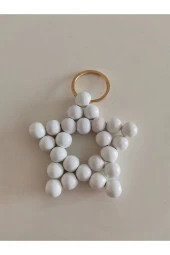 MİNİK ADIMLAR Ahşap Yıldız Anahtarlık - 1