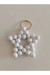 MİNİK ADIMLAR Ahşap Yıldız Anahtarlık - 2