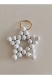 MİNİK ADIMLAR Ahşap Yıldız Anahtarlık - 3