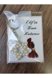 MİNİK ADIMLAR 20 Adet Cam İnci Yıldız Anahtarlık - 3