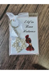 MİNİK ADIMLAR 50 Adet Cam İnci Yıldız Anahtarlık - 3