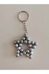 MİNİK ADIMLAR Ahşap Yıldız Anahtarlık - 1