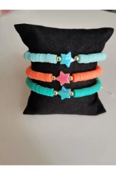 MİNİK ADIMLAR 3 ‘ Lü Fimo Boncuk Bileklik - 1