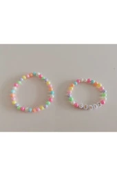 MİNİK ADIMLAR İsme Özel Anne & Çocuk Boncuk Bileklik - 1