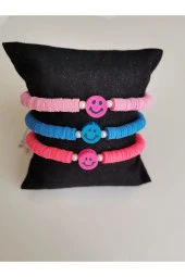 MİNİK ADIMLAR 3 ‘ Lü Fimo Boncuk Bileklik - 1