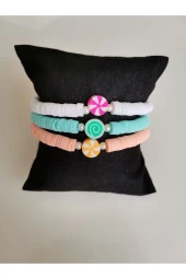 MİNİK ADIMLAR 3 ‘ Lü Fimo Boncuk Bileklik - 3