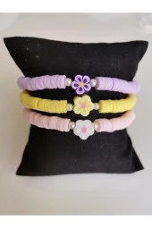 MİNİK ADIMLAR 3 ‘ Lü Fimo Boncuk Bileklik - 5