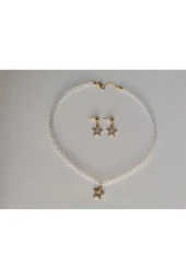 MİNİK ADIMLAR Kristal Kolye & Yıldız Küpe - 2