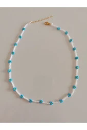 MİNİK ADIMLAR Kum Boncuk Papatya Kolye - 2