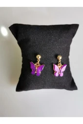 MİNİK ADIMLAR Kelebek Top Küpe - 1