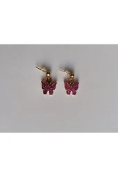 MİNİK ADIMLAR Kelebek Top Küpe - 2