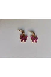 MİNİK ADIMLAR Kelebek Top Küpe - 4