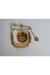 MİNİK ADIMLAR Nazar Ayetli Bebek Yaka Yastık Ve Beşik İğnesi - 2