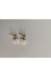 MİNİK ADIMLAR Sedef Kalp Top Küpe - 4