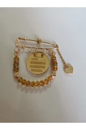 MİNİK ADIMLAR Nazar Ayetli Bebek Yaka Yastık Ve Beşik İğnesi - 3