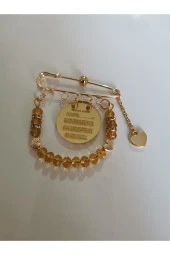 MİNİK ADIMLAR Nazar Ayetli Bebek Yaka Yastık Ve Beşik İğnesi - 5