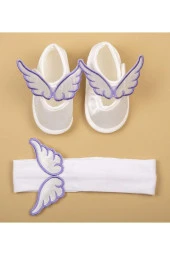 MİNİK ADIMLAR Bebek Saç Bandı Ve Bebek Patiği - 1