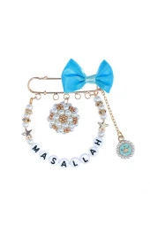 MİNİK ADIMLAR Maşallah Yazılı Cevşenli Bebek Yaka Iğnesi - 1