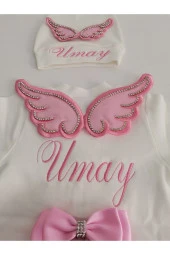 MİNİK ADIMLAR İsme Özel Nakışlı Kristal Tüllü Tulum - 2