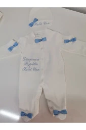 MİNİK ADIMLAR İsme Özel Nakışlı Tulum - 3