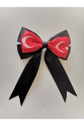 MİNİK ADIMLAR 2 Adet 23 Nisan Tokası Atatürk Ve Imzası Baskılı Özel Tasarım Klipsli - 3