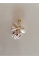 MİNİK ADIMLAR Yuvarlak Cevşenli Bebek Yaka & Yastık Ve Beşik İğnesi - 4