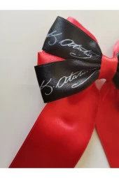 MİNİK ADIMLAR 23 Nisan Tokası Atatürk Ve Imzası Baskılı Özel Tasarım Klipsli - 2