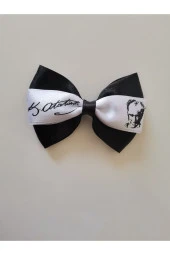 MİNİK ADIMLAR 23 Nisan Tokası Atatürk Ve Imzası Baskılı Özel Tasarım Klipsli - 5