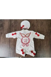 MİNİK ADIMLAR İsme Özel Nakışlı Tulum - 1