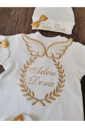 MİNİK ADIMLAR İsme Özel Nakışlı Tulum - 2