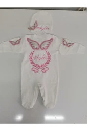 MİNİK ADIMLAR Isme Özel Melek Kantlı Tulum Seti - 1