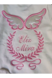 MİNİK ADIMLAR İsme Özel Nakışlı Tulum - 3