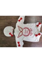 MİNİK ADIMLAR İsme Özel Nakışlı Tulum - 4