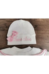 MİNİK ADIMLAR Isme Özel Melek Kantlı Tulum Seti - 2