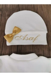 MİNİK ADIMLAR Isme Özel Melek Kantlı Tulum Seti - 3