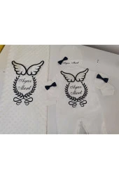 MİNİK ADIMLAR İsme Özel Nakışlı Battaniye Ve Tulum - 2