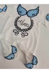 MİNİK ADIMLAR İsme Özel Nakışlı Tulum - 2