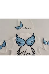 MİNİK ADIMLAR İsme Özel Nakışlı Tulum - 3