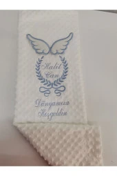 MİNİK ADIMLAR İsme Özel Nakışlı Battaniye Ve Tulum - 3