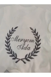 MİNİK ADIMLAR İsme Özel Nakışlı Tulum - 3