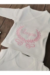 MİNİK ADIMLAR İsme Özel Nakışlı 10 ' lu Hastane Çıkışı - 4