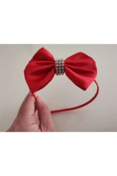 MİNİK ADIMLAR 2 Adet Kırmızı Taşlı Lohusa Tacı - 5