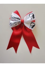 MİNİK ADIMLAR 23 Nisan Tokası Atatürk Ve Imzası Baskılı Özel Tasarım Klipsli - 4