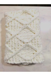 MİNİK ADIMLAR Minik Adımlar Alize Puffy El Örme Bebek Battaniye - 1